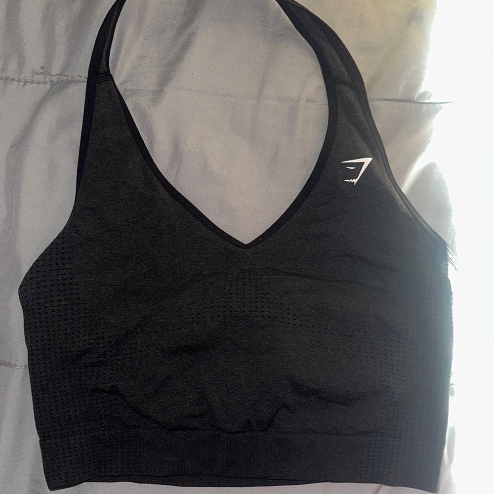 Gymshark Black Crop Top